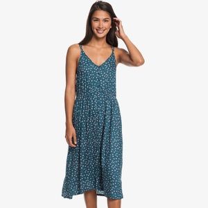 Roxy floral button down midi dress